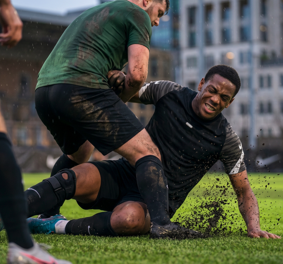 Bacterial exposure from football environments